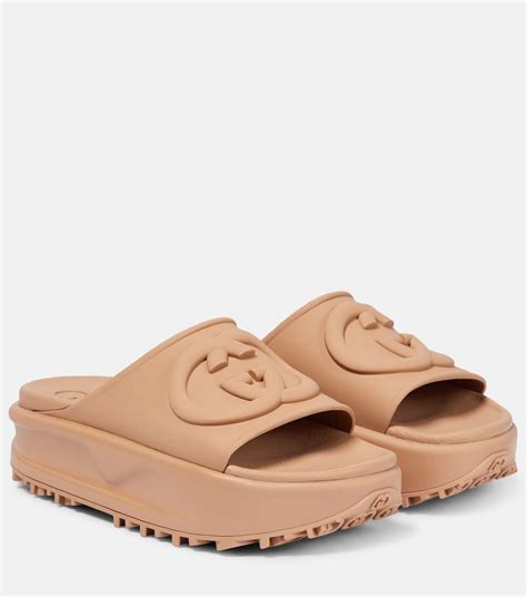 gucci slides women saks|Gucci gg cutout slides.